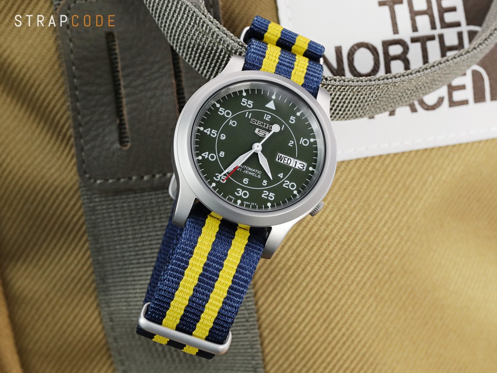 Seiko 5 SNZG, & Most Auto Military Field Watches | Strapcode Watch Bands
